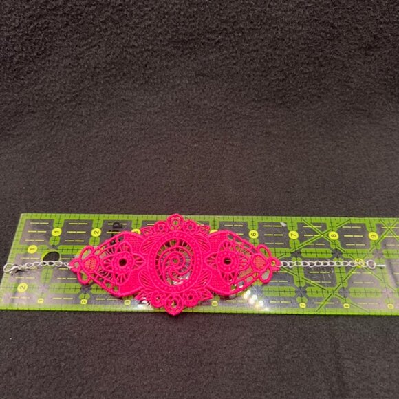 Homemade Pink Lace Bracelet - Picture 6 of 6